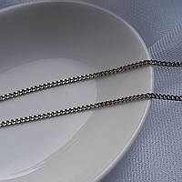 Срібний ланцюжок родований плетіння Панцерний 50 см