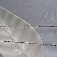 Срібний ланцюжок Плетіння Панцер з кульками 50 см