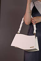 Жіноча сумка Jacquemus La Vague white, жіноча сумка Жакмюс білого кольору