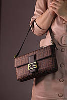 Женская сумка Fendi brown, женская сумка, Фенди коричневого цвета