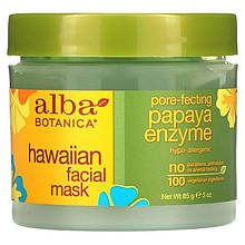 Гавайська маска для обличчя Alba Botanica "Hawaiian Facial Mask" з ензимом папаї (85 г)