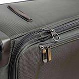 Мала дорожня валіза для ручної поклажі на 4-х колесах Airtex сіра, фото 4