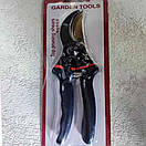 Секатор для різання гілок Garden Tools сталь DNO  215 Мм зріз 20 мм косий зріз, фото 6