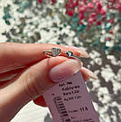 Срібна незамкнута каблучка - серце жіноче "Джулі" Стильна каблучка зі срібла з фіанітами, фото 2