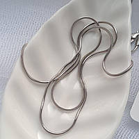 Срібний ланцюжок Снейк 45 см