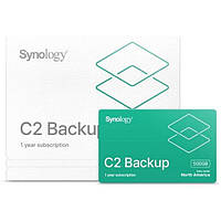 Ліцензія SYNOLOGY C2 Backup 500GB 1 рік (C2-BACKUP500G-1Y-EU)