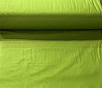 Ткань ранфорс Турция однотонная зелёная (Ширина 240 см)