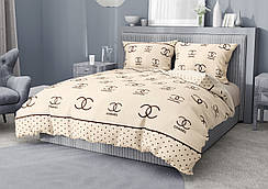 Комплект постільна білизна бязь преміум люкс євро-розмір