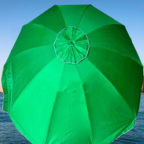 Парасолька 3 м з клапаном 12 спиць зі срібним напиленням  червоний, зелений, синій