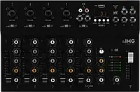 Портативный 6-канальный аналоговый микшерный пульт IMG Stage Line MXR-6 POW