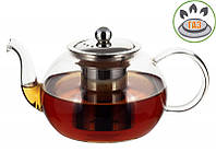 Чайник стеклянный заварочный Kamille 800мл со съемным ситечком (0783m) заварник чайник для заваривания чая
