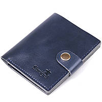Компактное стильное портмоне Shvigel 16486 Синий кошелек портмоне для мужчин