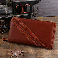 Мужской клатч Vintage 14197 кожаный Коричневый красивый качественный клатч