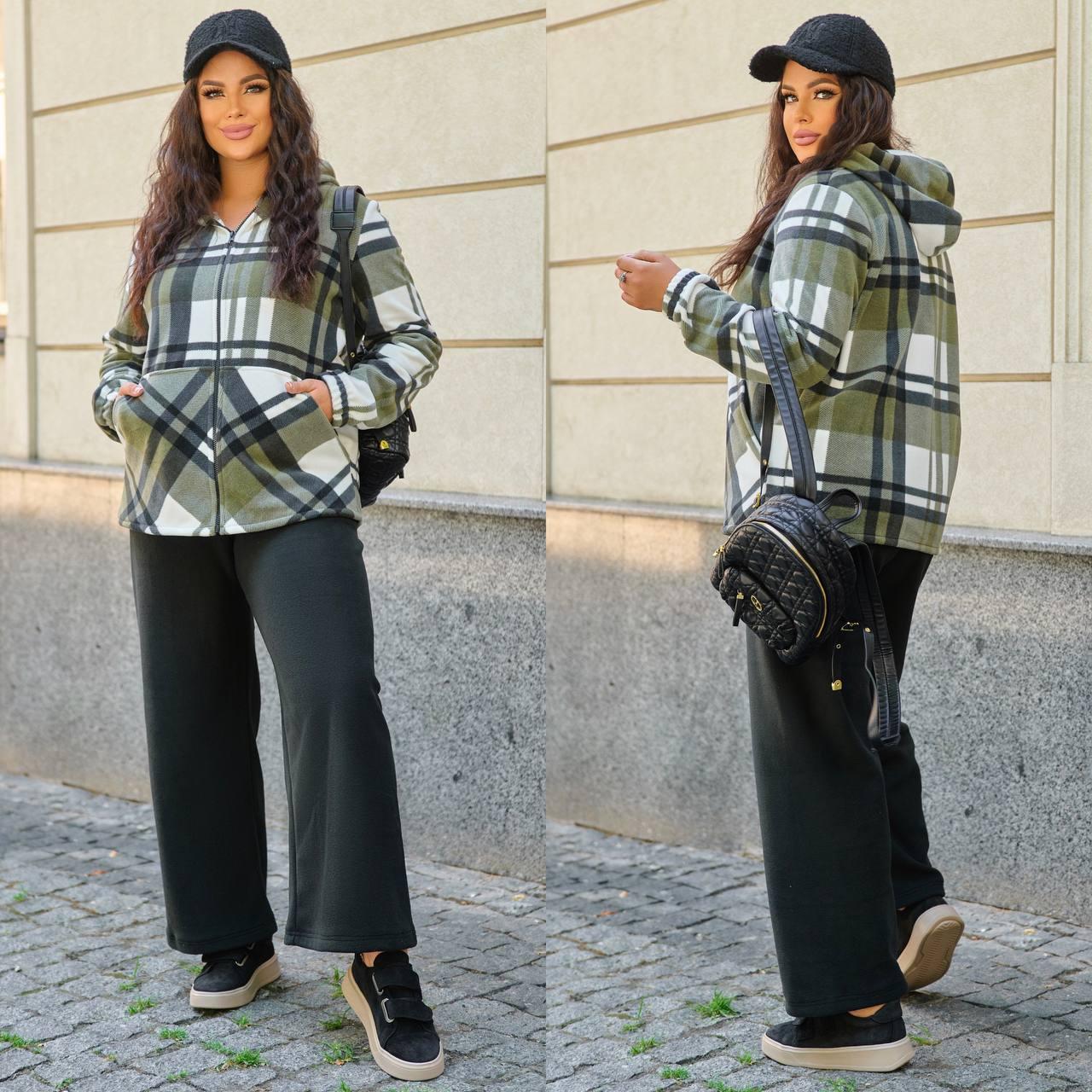 Жіночий флісовий повсякденний костюм, фото 1