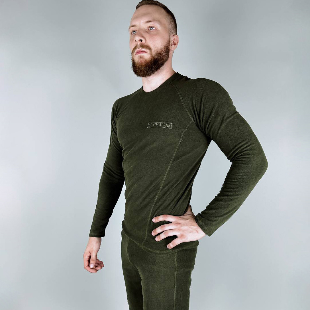 🔥 Комплект термобелья "Ultimatum Standard" (олива) (флисовое термо-белье зимнее тактическое), фото 1