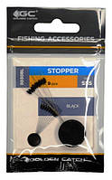 Стопор для поплавця, чорний, GC, 3030BL, 9шт/уп, розмір SSS