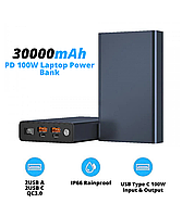 УМБ для ноутбука, телефона VHG JS13 30000 mAh QC3.0 PD100W Laptop Power Bank Black