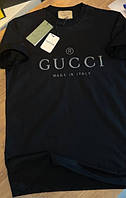 Футболка черная Gucci made in italy
