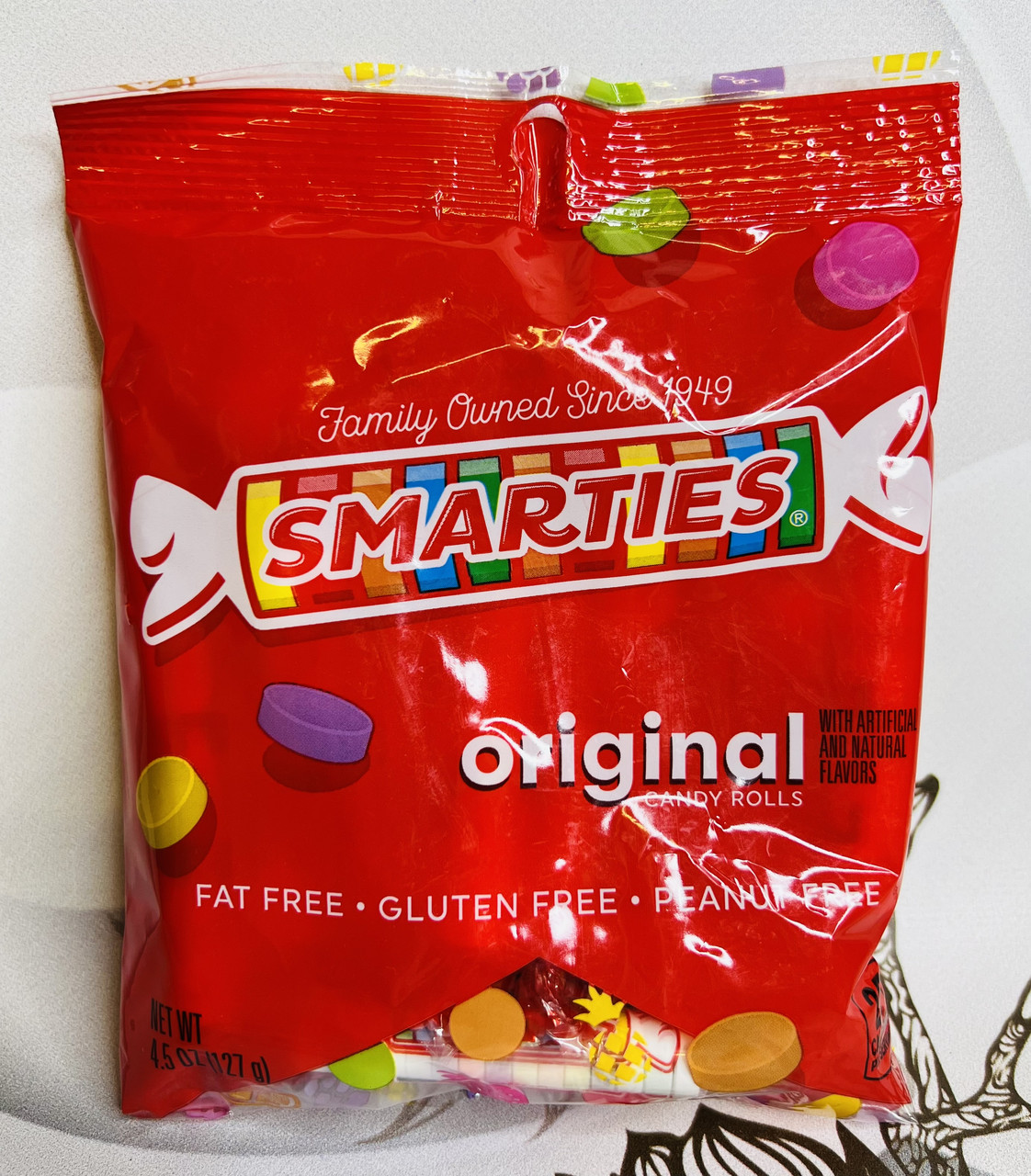 Фруктові цукерки драже Smarties Original Candy Rolls