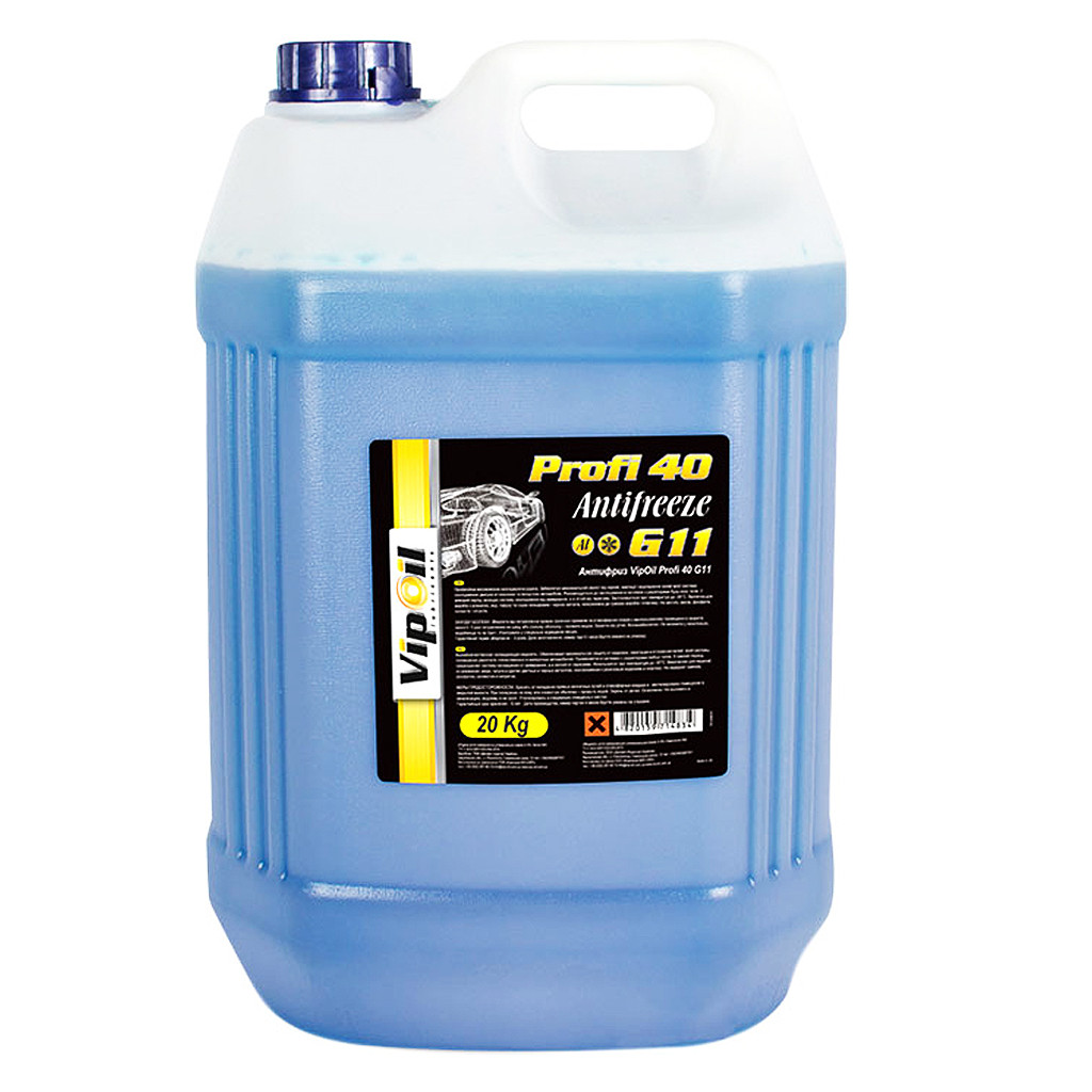 Готовий антифриз VIPOIL Profi 30 G11 синій -24 °C, фото 1
