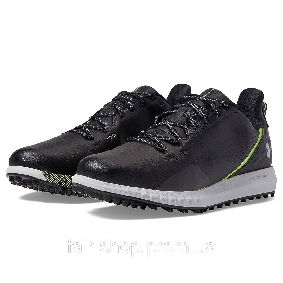 Кросівки для гольфу Under Armour Hovr Drive Spikeless Black/Black/Halo Gray, оригінал. Доставка від 14 днів