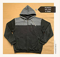 Батник чоловічий худі теплий трикотаж на флісі розмір батал 4XL-9XL Мікс (від 6 шт.)