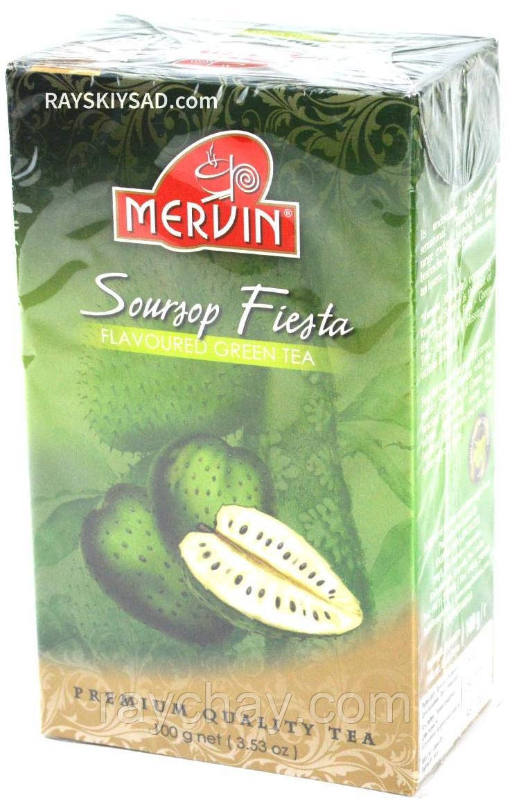 "Mervin "Зелений чай великої листової, "Саусеп фієста", 100 г, фото 1