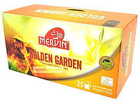 Зеленый чай пакетированный в конвертах Mervin Golden Garden, золотой сад, 25 пк