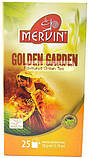 Зелений чай пакетований у конвертах Mervin Golden Garden, золотий сад, 25 пк, фото 2