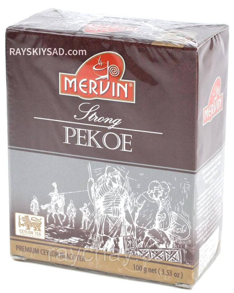 Чорний чай листовий Mervin Pekoe, середньолистовий, 100 г