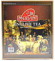 "Mervin "Черный чай пакетированный , 100 пк