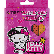 Крейда воскова Kite Jumbo Hello Kitty HK21-076, 8 кольорів