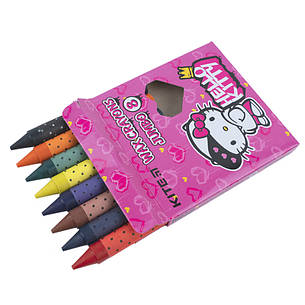 Крейда воскова Kite Jumbo Hello Kitty HK21-076, 8 кольорів, фото 2