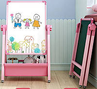 Дитячий мольберт двосторонній, магнітний, дошка-мольберт. Якісний, безпечний. 2 кольори!