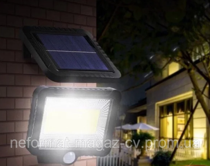 Уличный фонарь с датчиком движения Split Solar Wall Lamp на солнечной батарее nf-160c - фото 4 - id-p1936193624