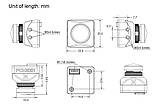 Камера FPV для дрону Foxeer T-Rex Mini 1500TVL M12 L1.7 (чорний), фото 3