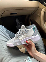 Сірі унісекс кросівки літні білі Adidas Adidas EQT grey. Стильні кроси хлопцю та дівчині Адідас Еквіпмент, фото 4