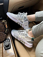 Сірі унісекс кросівки літні білі Adidas Adidas EQT grey. Стильні кроси хлопцю та дівчині Адідас Еквіпмент, фото 8