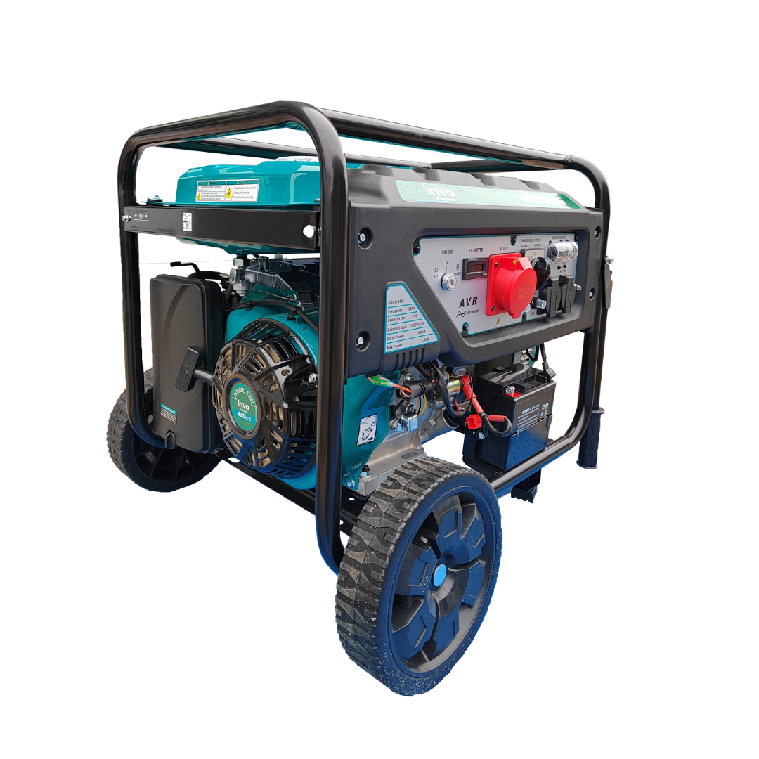 Генератор бензиновий INVO H6250DТ-G 5.0/5.5 кВт, трифазний, з електрозапуском