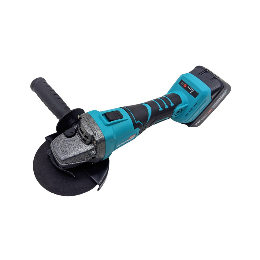 Акумуляторна кутова шліфмашина Grand МШУ-21BL/PRO Brushless (2 батареї)
