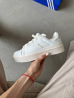 Літні кросівки жіночі білі Adidas Stan Smith Bonega White. Взуття жіноче біле на літо Адідас Стен Сміт, фото 3