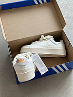 Літні кросівки жіночі білі Adidas Stan Smith Bonega White. Взуття жіноче біле на літо Адідас Стен Сміт, фото 11