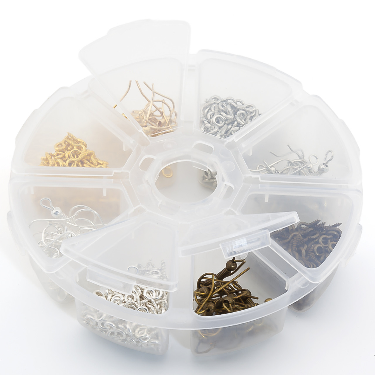 Набір штифтів та швенз №16/2, 8 відділень, розмір 100мм, 4 кольори, всього +-880шт., фото 1