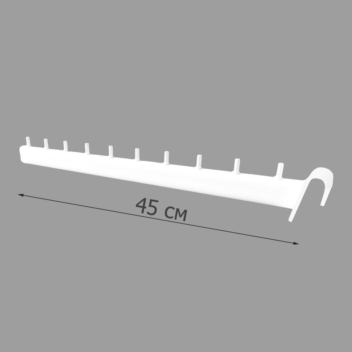 Флейта (кронштейн) на овальну перемичку 45 см 10штирів