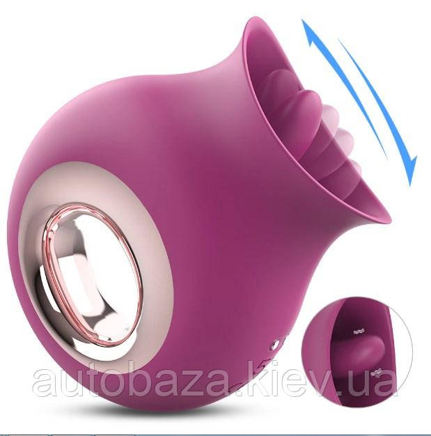 Вібратор язик лизун стимулятор для точки G, клітора та сосків, симулятор орального сексу масажер для жінок