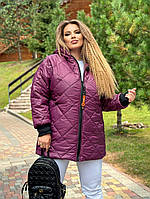 Жіноча зимова куртка з капюшоном розмір: 50-52, 54-56, 58-60