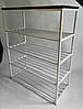 Металева стійка для взуття з полицями, фото 8