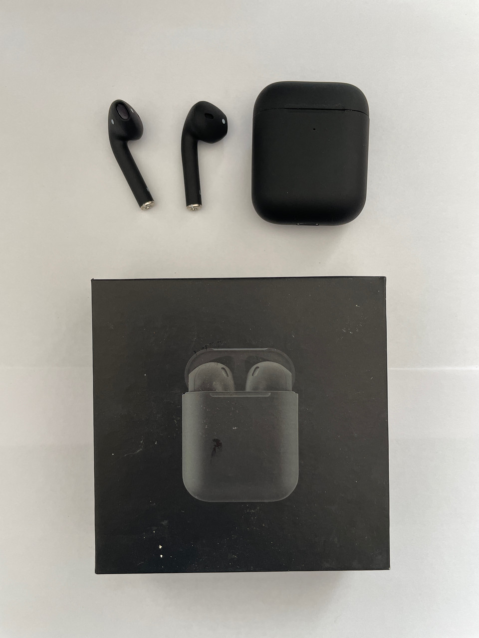 Bluetooth гарнітура BT Apple AirPods 2032 5.0 сенсорні white з кейсом