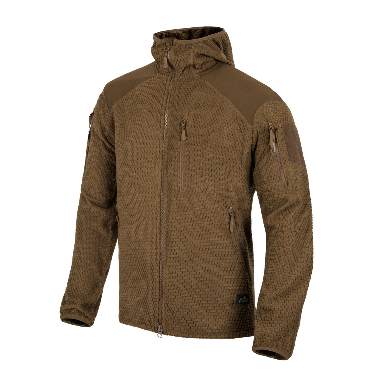 Флісова кофта Helikon-Tex Alpha Hoodie Grid Fleece, Coyote