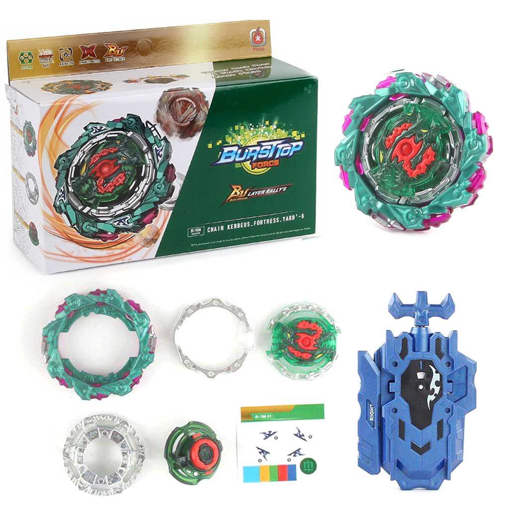 Бейблейд B-198 Чеїн Кербеус Beyblade Chain Kerbeus B198, двосторонній мотузковий запуск